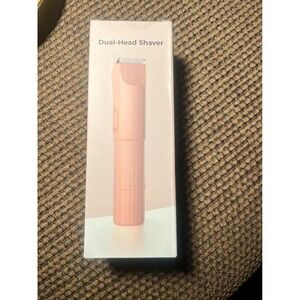 Pink Dual Head Shaver Electric Trimmer Cordless Rechargeable for Body